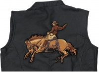Cowboy on Horse Large Jacket Patch