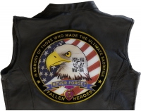 Fallen Heroes POW MIA WIA KIA Memorial Large Iron on Patch