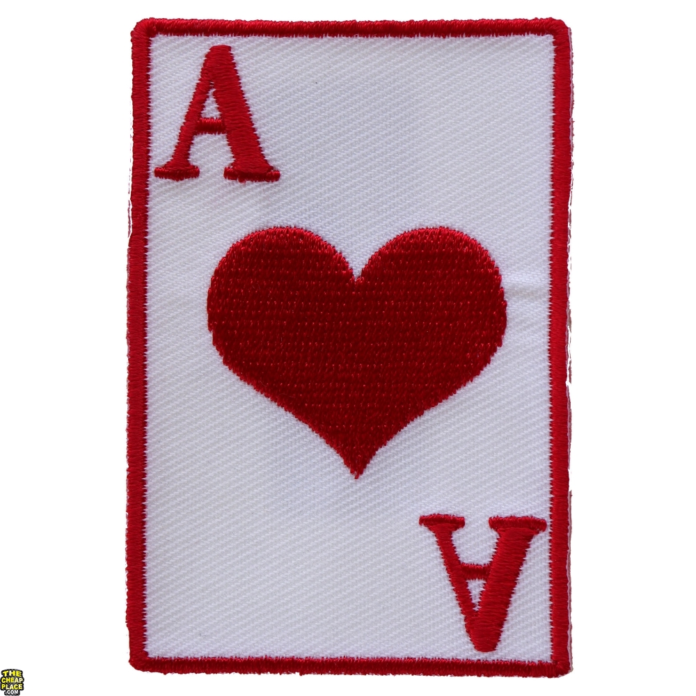 Ace Of Hearts Patch Novelty Patches TheCheapPlace