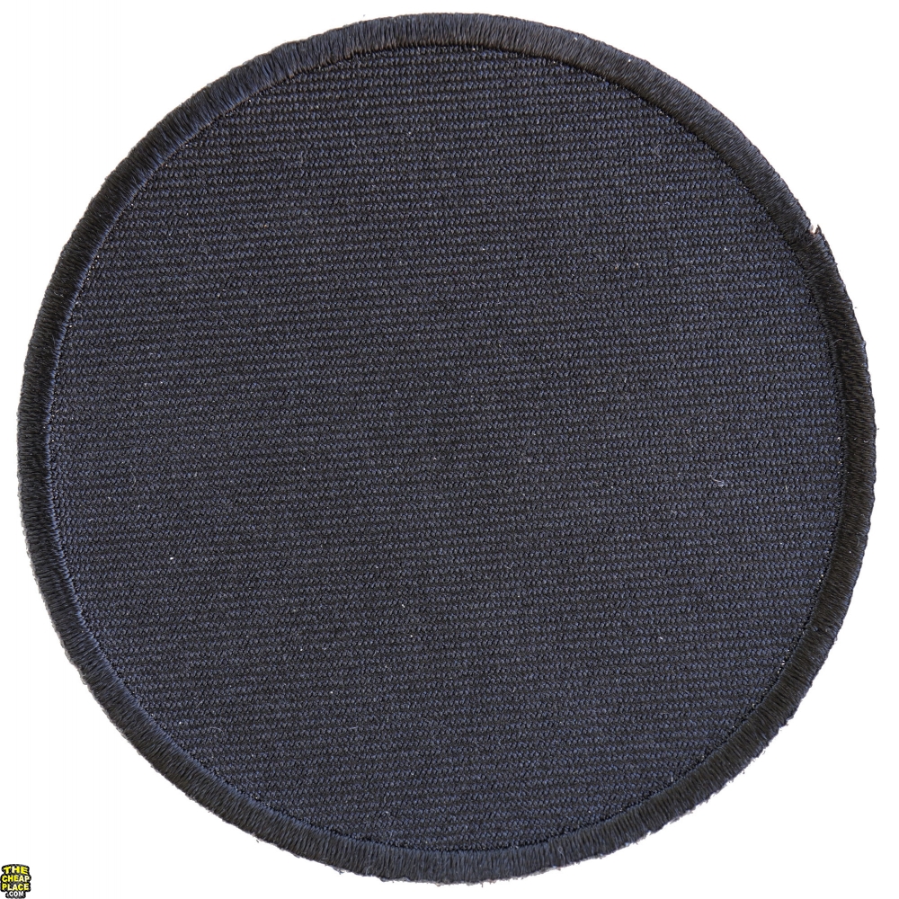Black 3 Inch Round Blank Patch Blank Patches TheCheapPlace