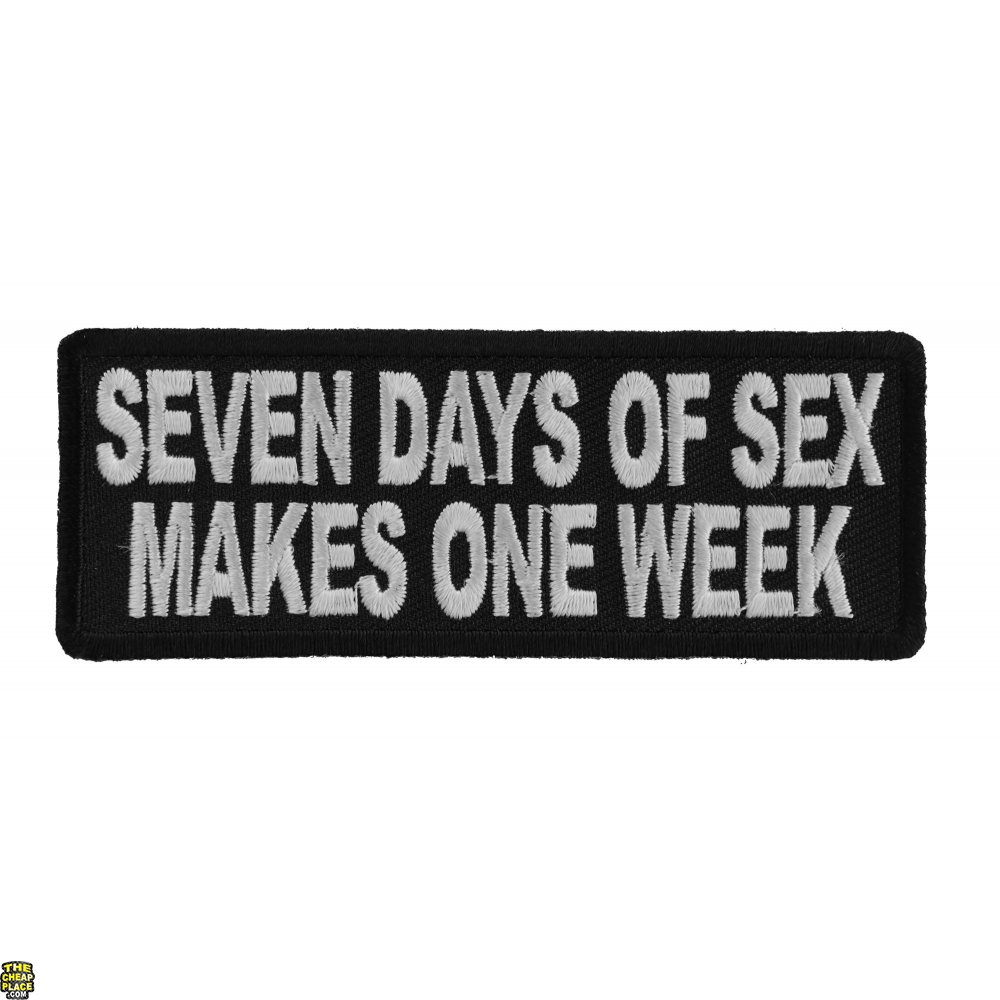 Seven Days Of Sex Makes One Week Patch 