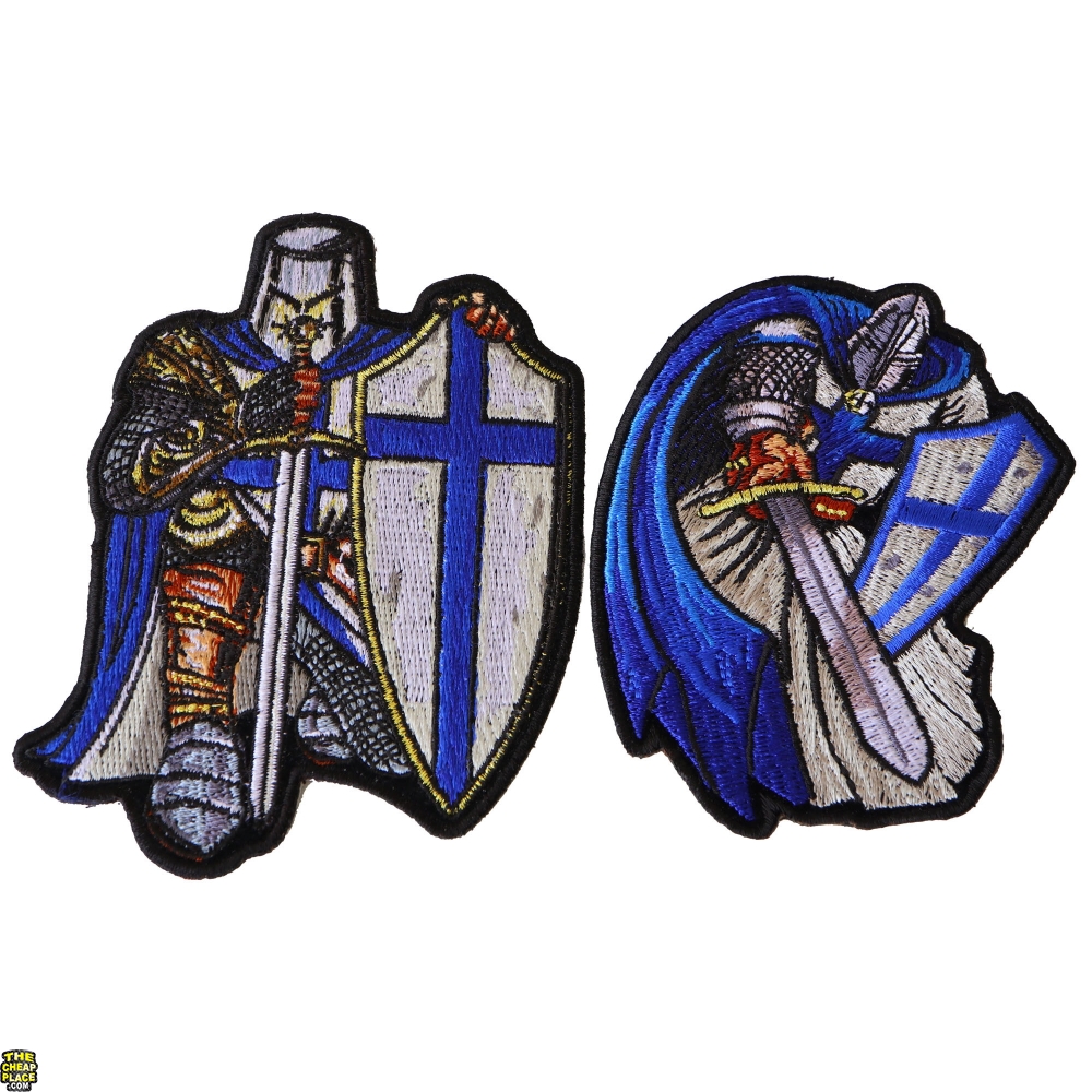 Blue Knights Iron on Patches Set of 2 TheCheapPlace