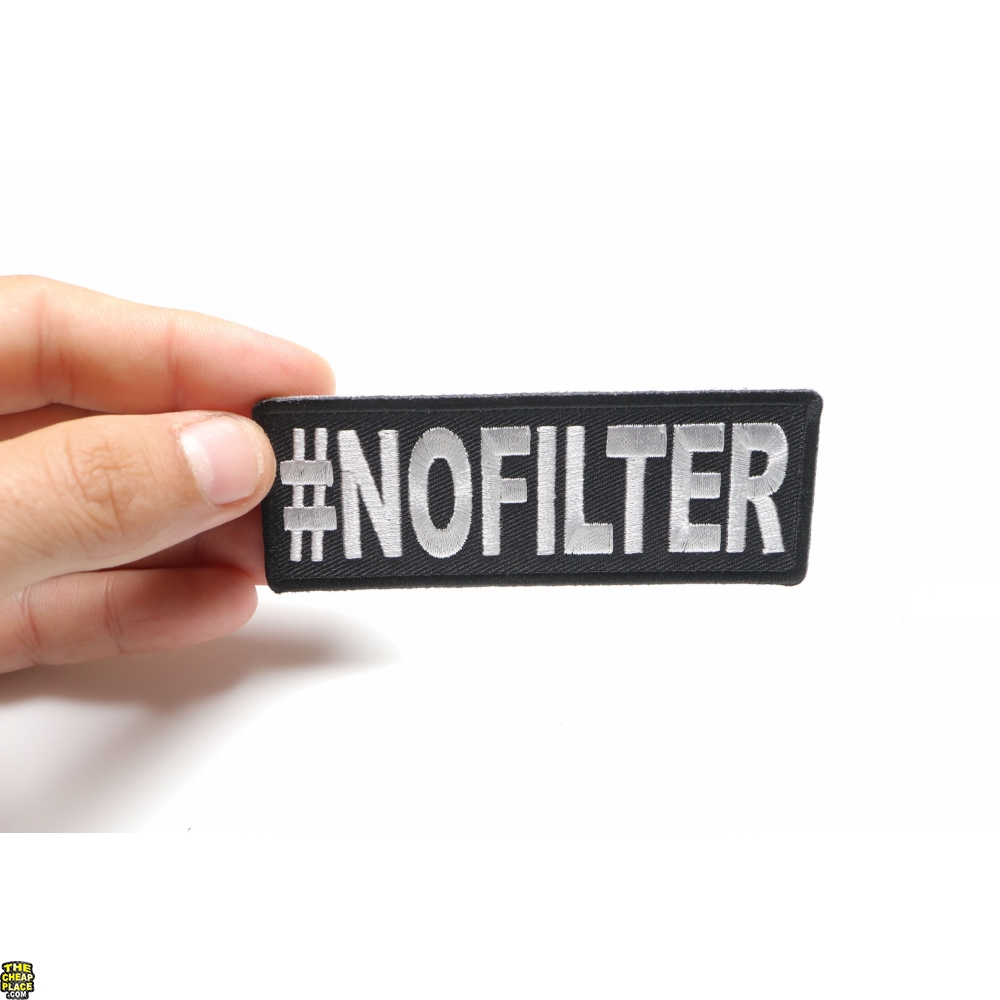 Hashtag No Filter Patch Hashtag Patches TheCheapPlace