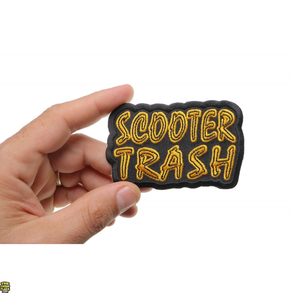 Scooter Trash Patch Biker Patches TheCheapPlace