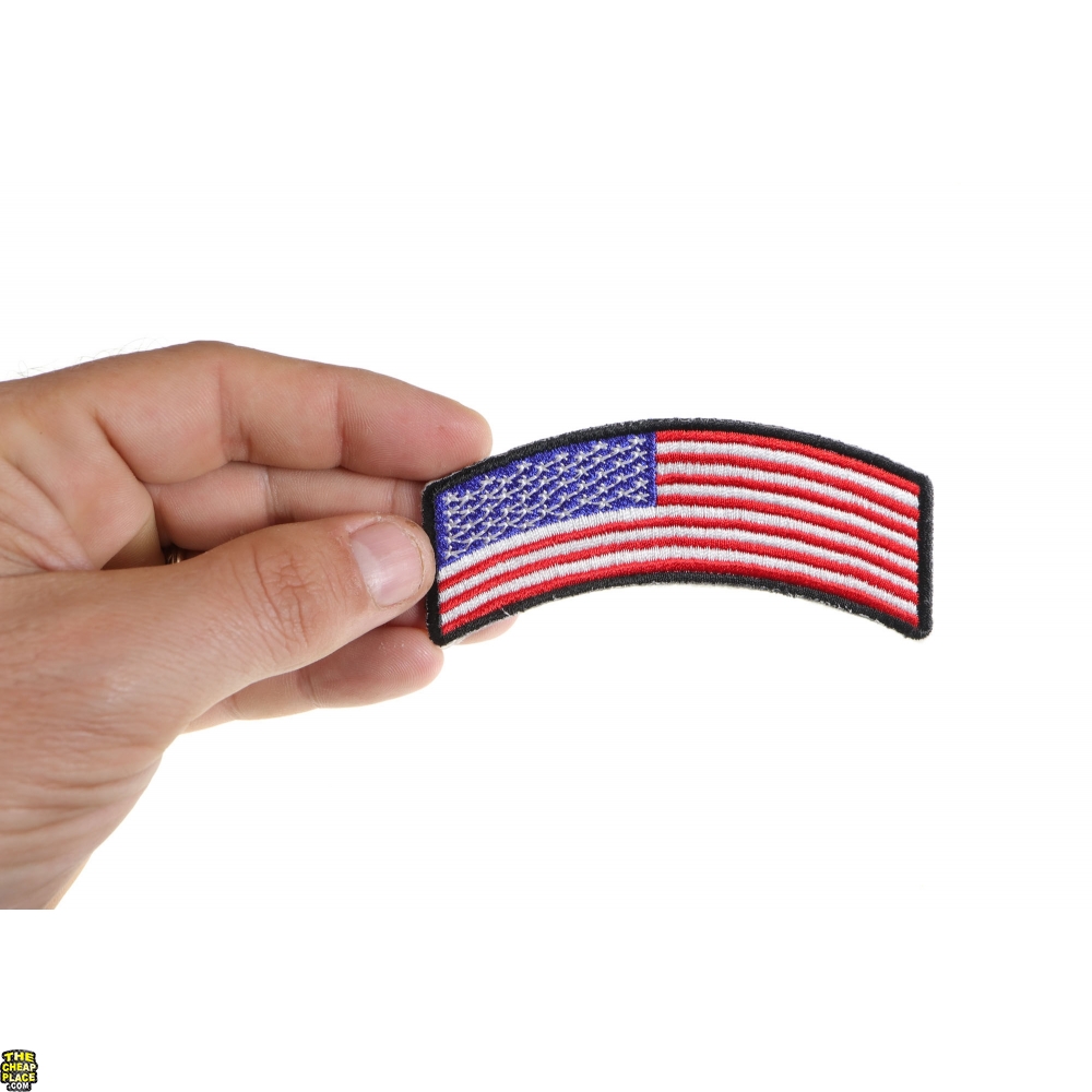 Reflective American Flag In Color Large 10 Inch Back Patch | American Flag Patches - Foto 3