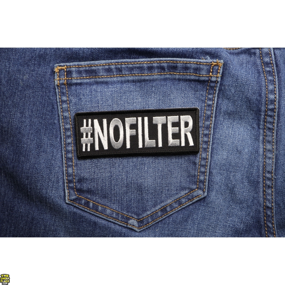 Hashtag No Filter Patch Hashtag Patches TheCheapPlace