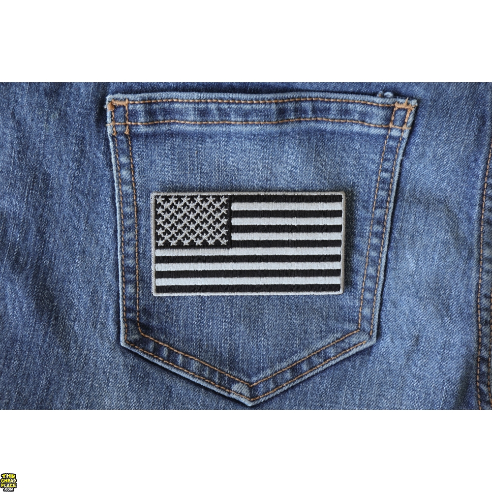 African-American Flag Patch African-American Heritage Flag Embroidered Patch - Iron-On Or Sew-On 3.5x2.25 American Flag Shoulder Patch - Foto 6