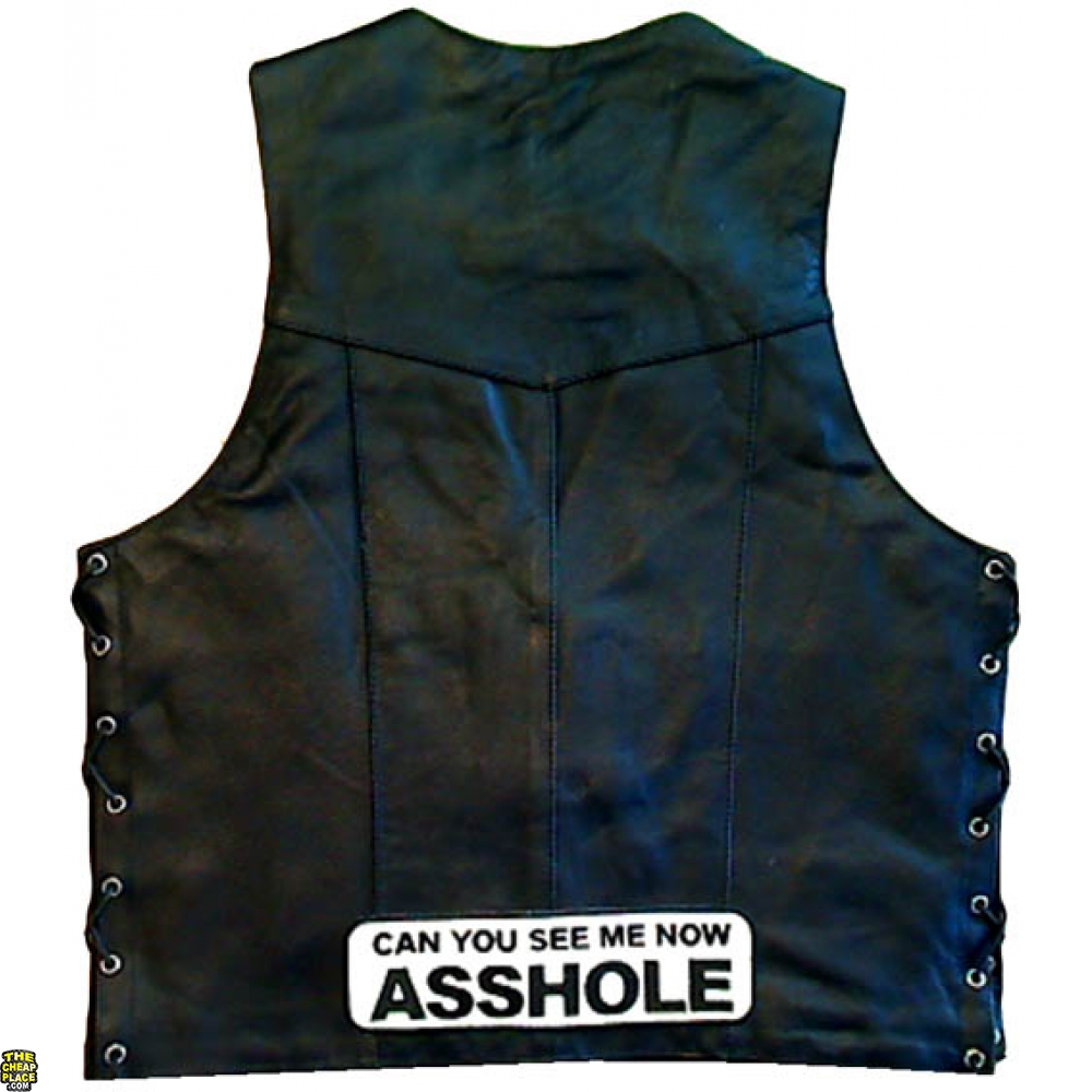 Can You See Me Now Asshole Reflective Biker Jacket Patch Biker Patches TheCheapPlace