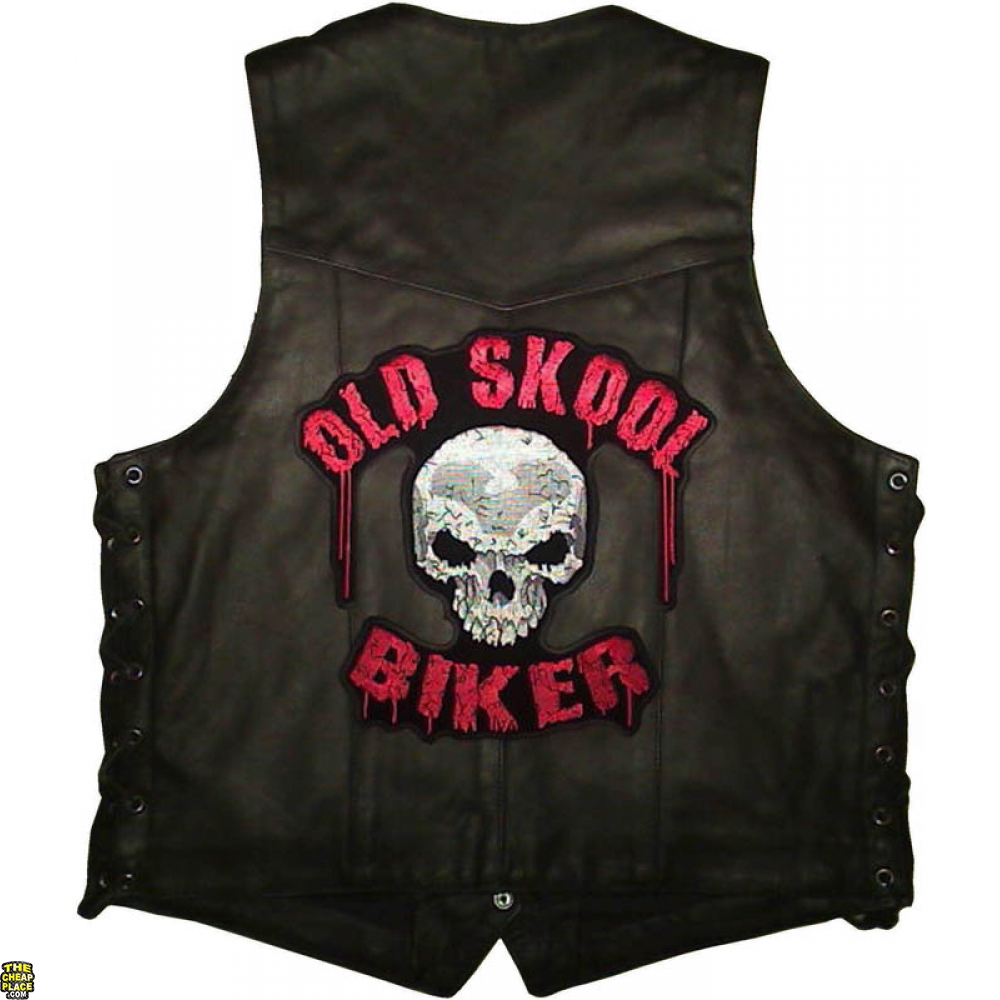 Old Skool Biker Patch | Embroidered Patches