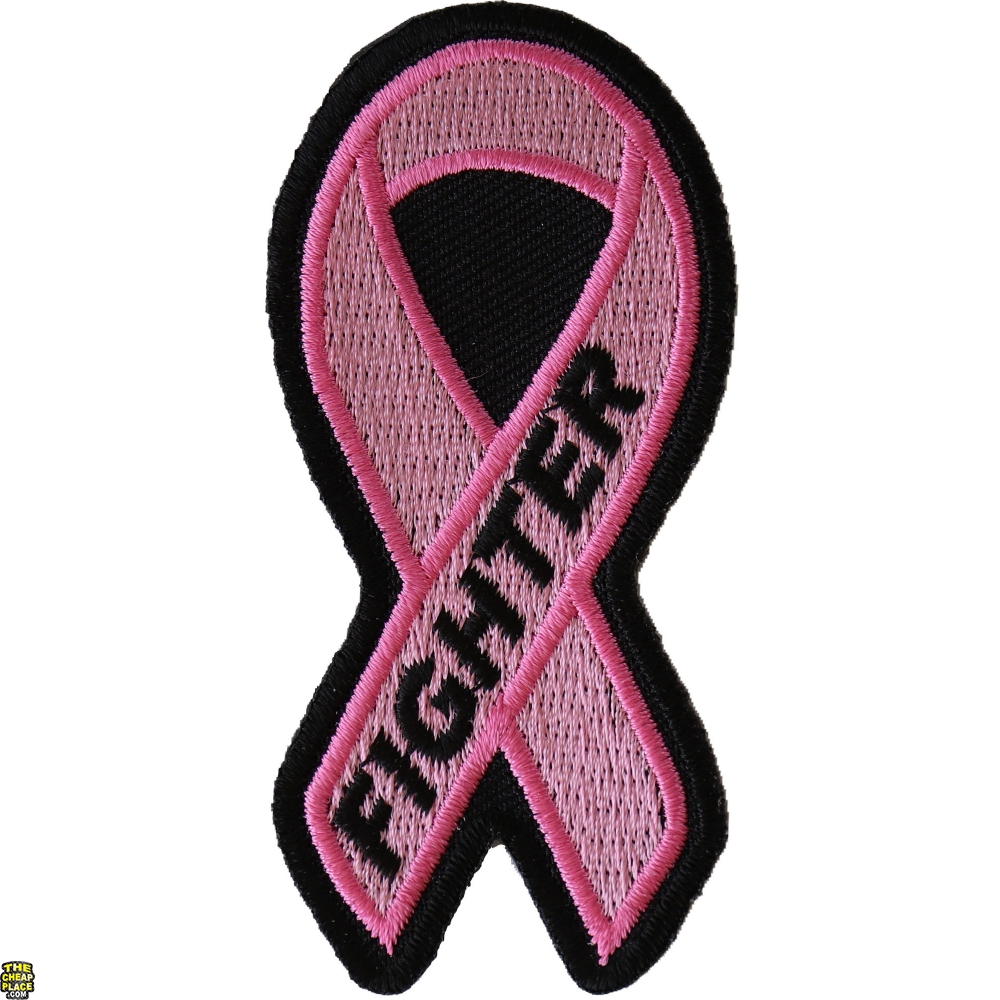 Breast Cancer Fighter Pink Ribbon Patch Support Ribbons TheCheapPlace