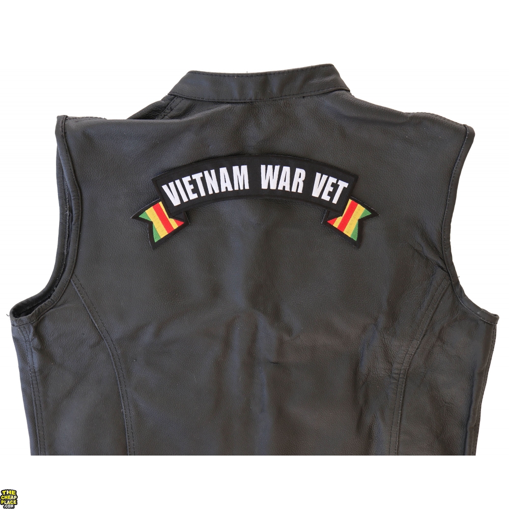 Vietnam War Vet Rocker Patch With Flags | Vietnam War Patches ...