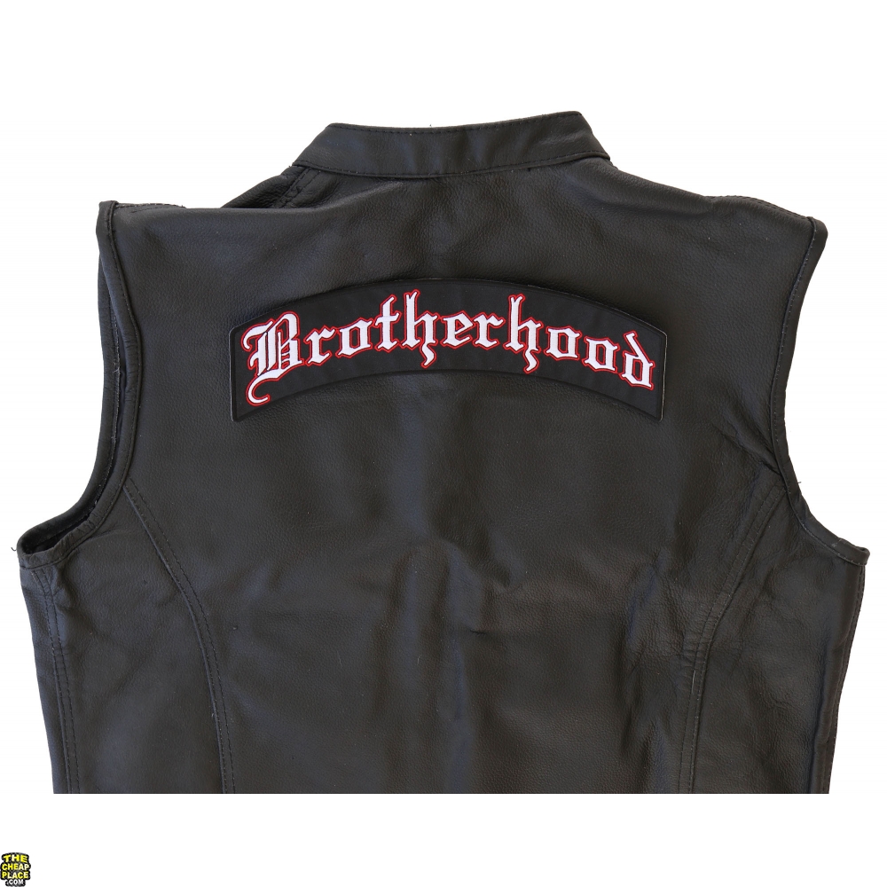 Brotherhood Rocker Patch Large Brotherhood Top Rocker Vest Back Patch | Veteran Brotherhood ...