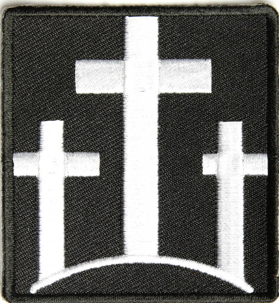 Three Crosses Patch Christian Patches TheCheapPlace