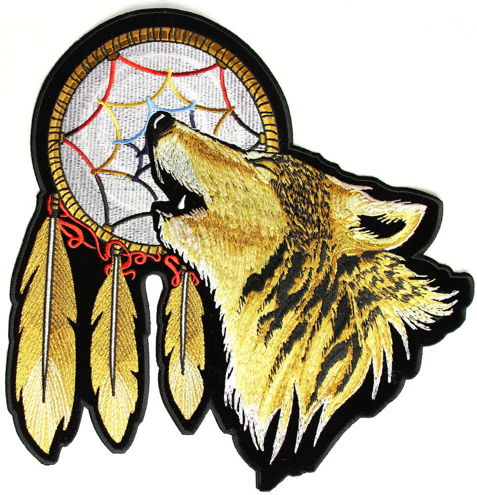 Howling Wolf With Dreamcatcher