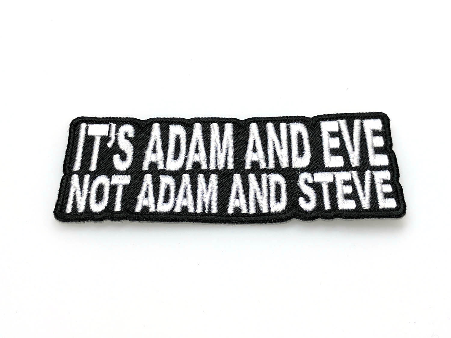 Adam And Eve Not Adam And Steve Movie It's Adam and Eve, Not Adam and Steve Iron On Christian Patch