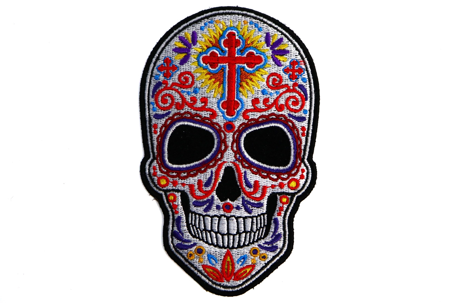 Skull Biker Patches Large Small Sugar Skull Small Patch 2 9x4 5 Inch
