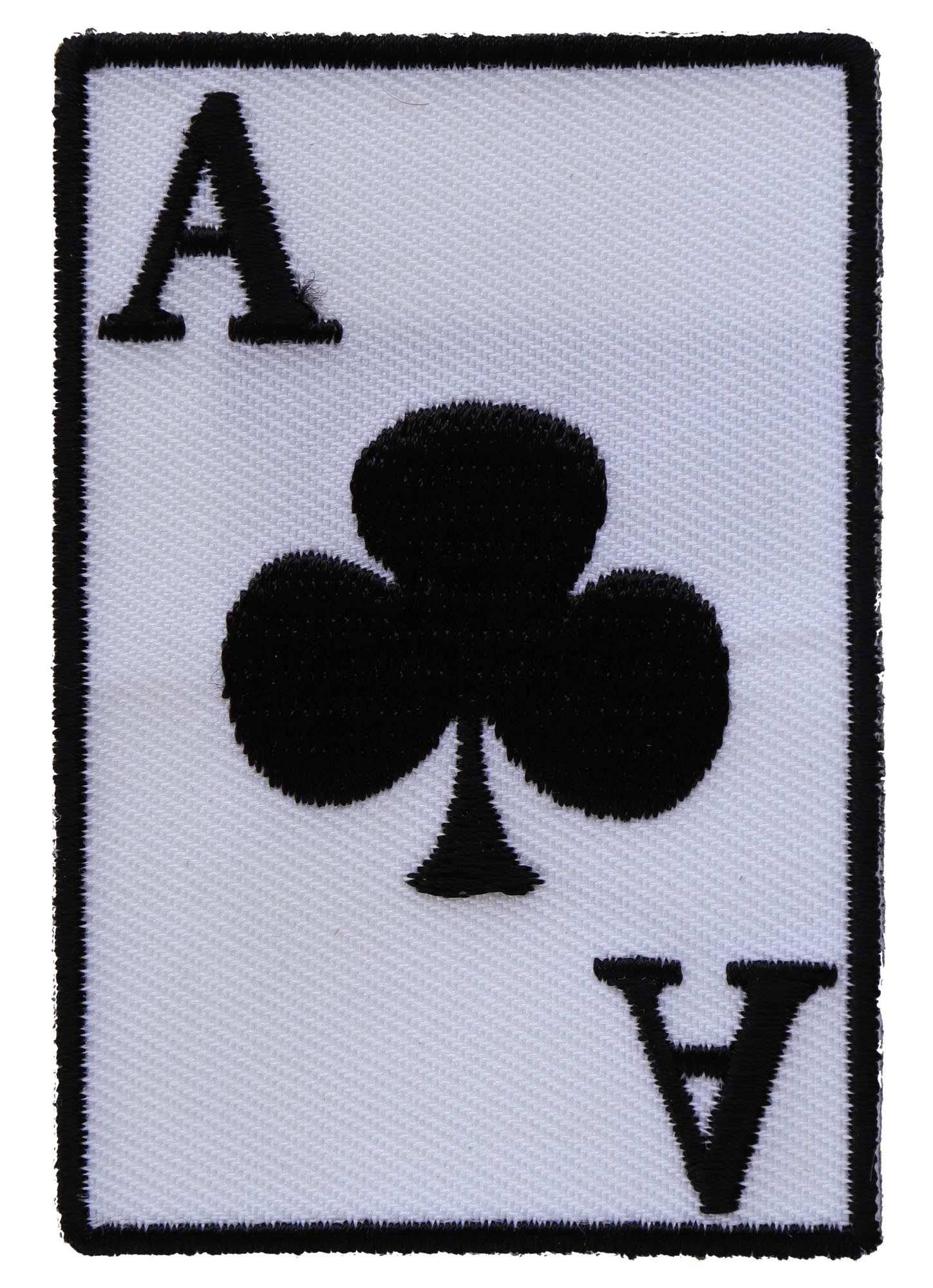Ace Of Clubs Novelty Iron on Patch Iron on Novelty Patches by Ivamis