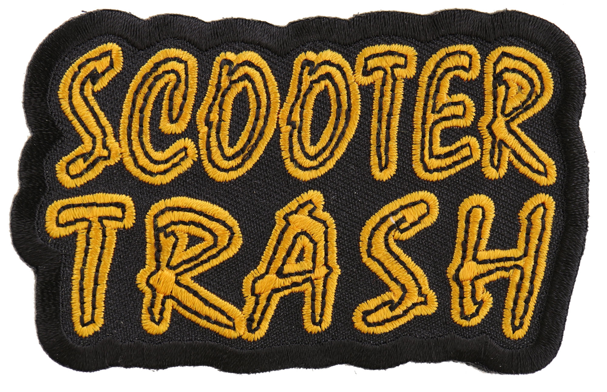 Scooter Trash Patch Biker Saying Patches by Ivamis Patches