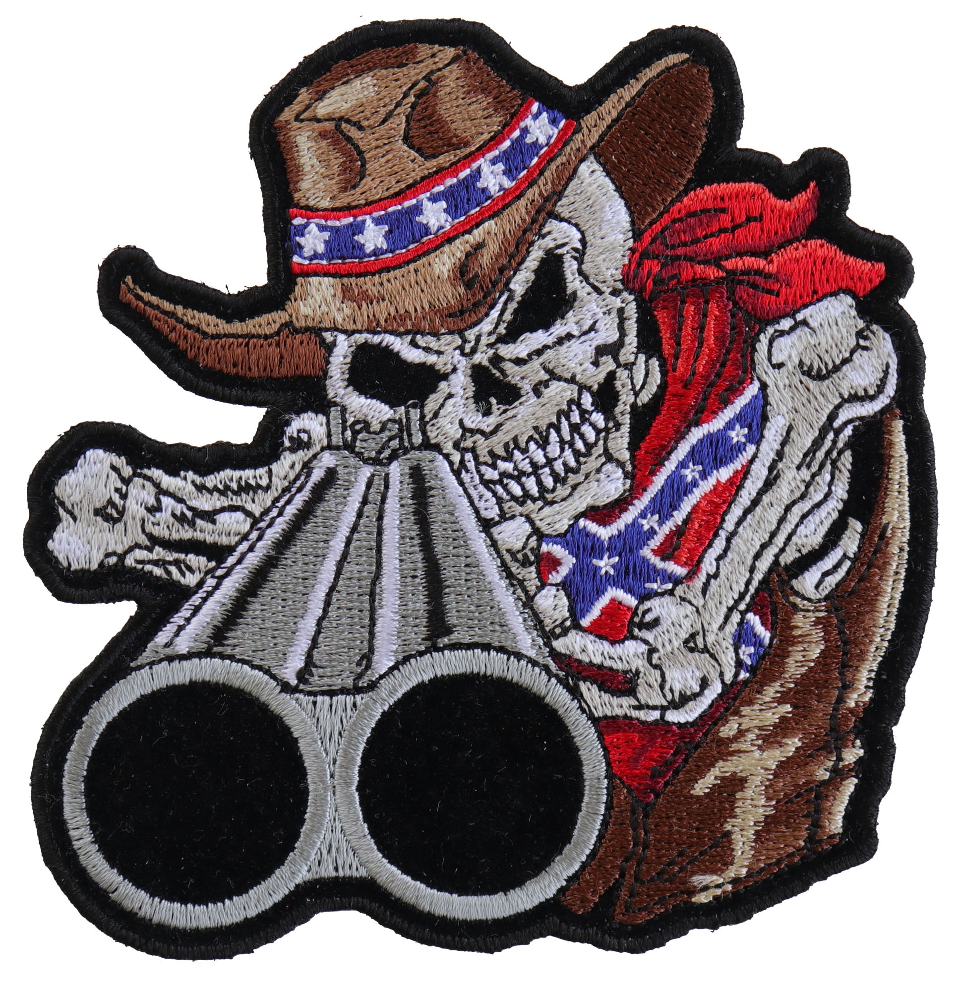 Rebel Cowboy With Shotgun Patch | Southern Rebel -TheCheapPlace