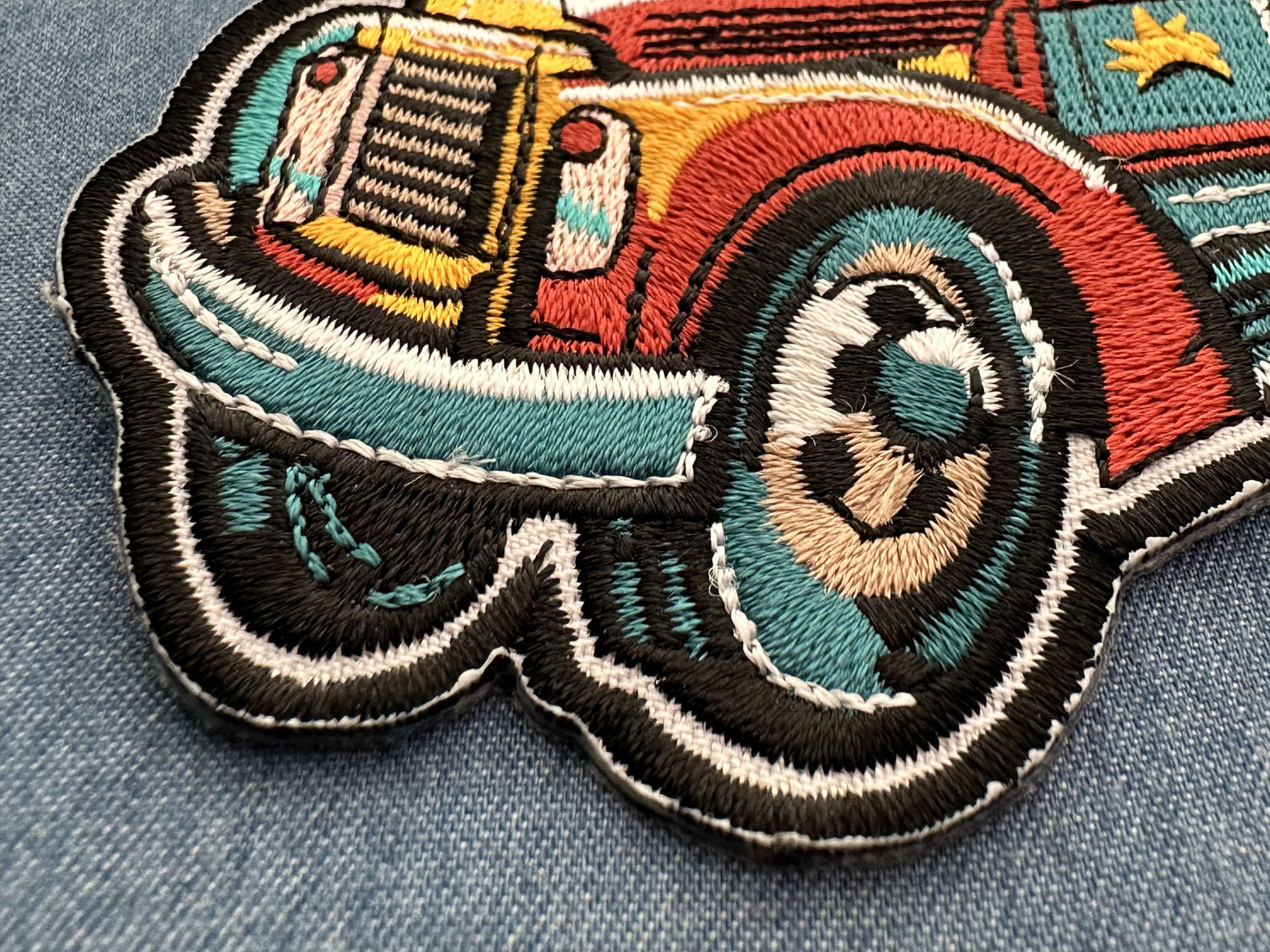 Tow Truck Patch Iron on Novelty Patches by Ivamis Patches