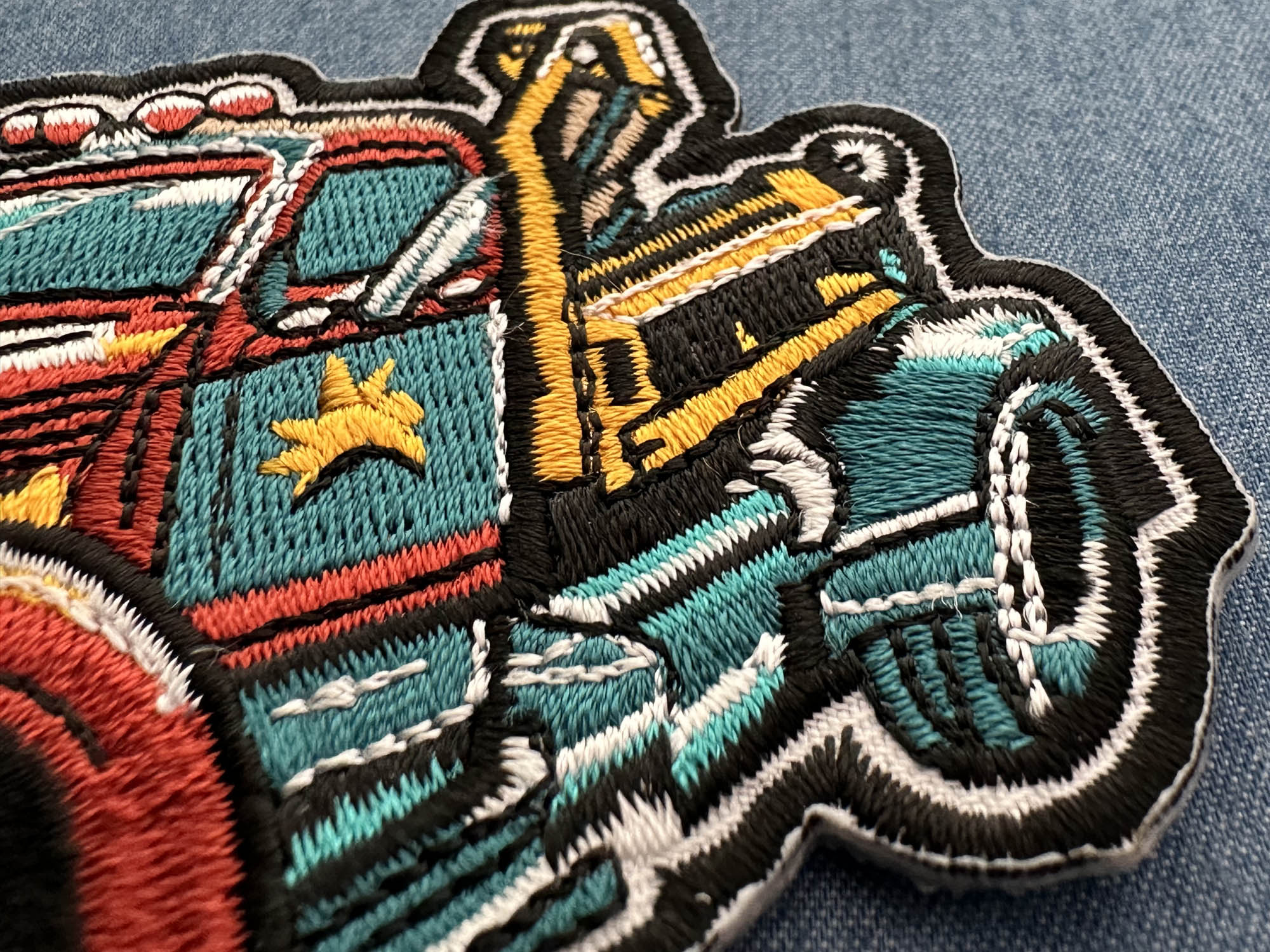 Tow Truck Patch Iron on Novelty Patches by Ivamis Patches