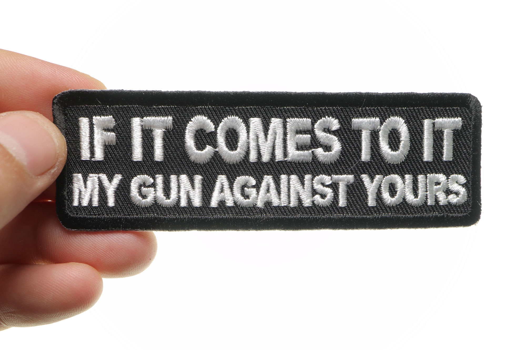 My Gun Against Yours Patch | Embroidered Patches