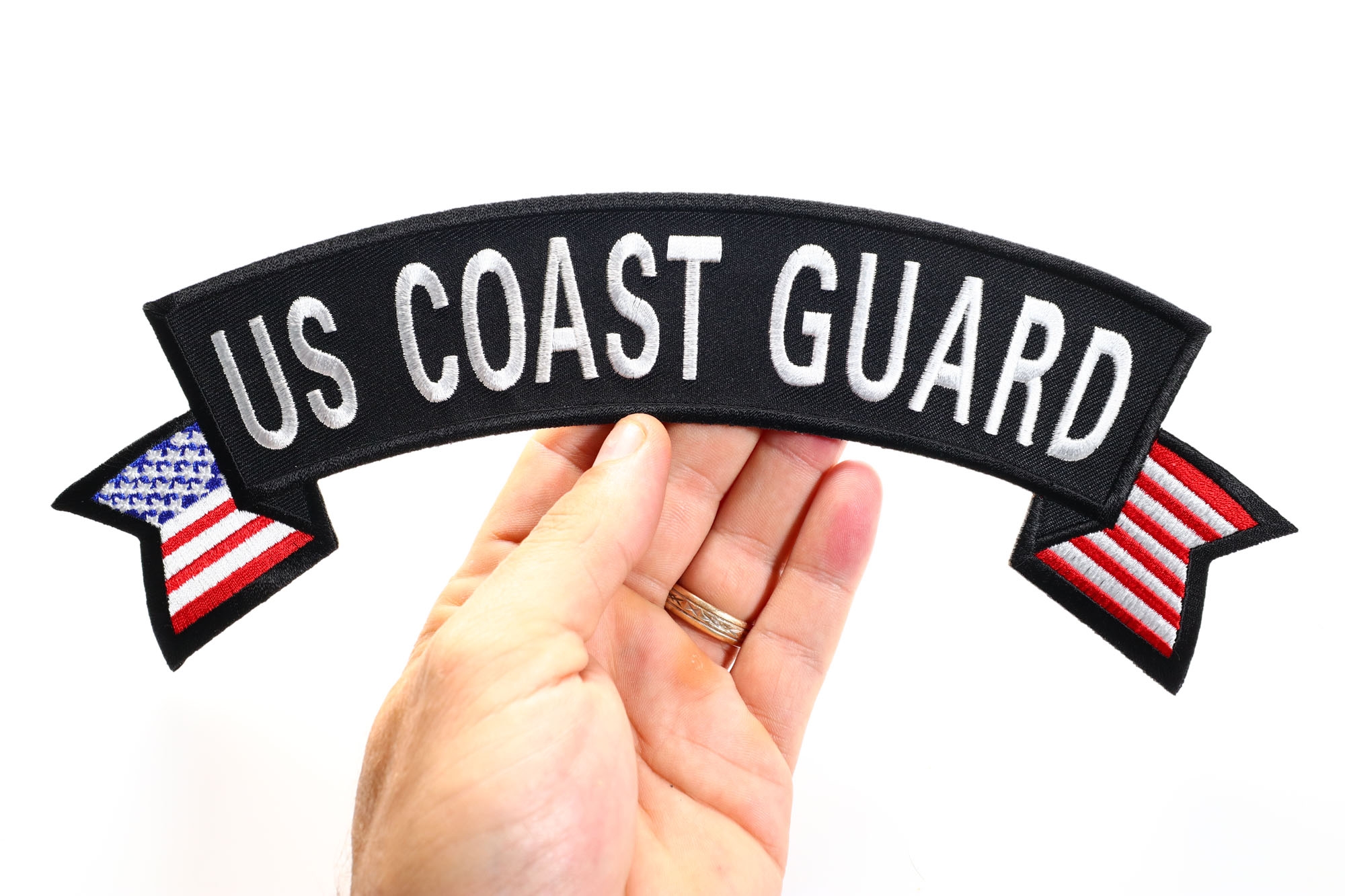 US Coast Guard Rocker With Flags Patch | US Coast Guard Military ...