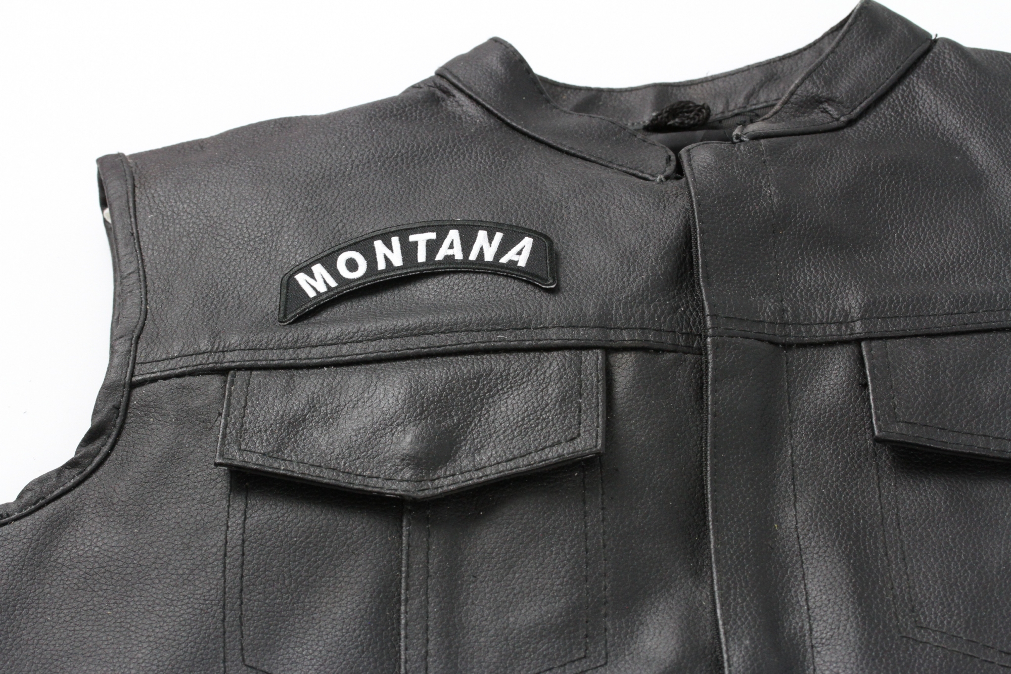 Montana State Flag Embroidered Patch With VELCRO® Brand Hook Fastener | Single Applique