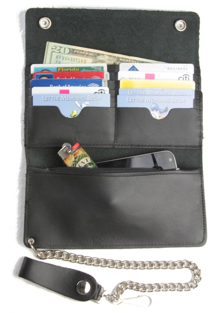 Large Credit Card Leather Wallet | The Cheap Place
