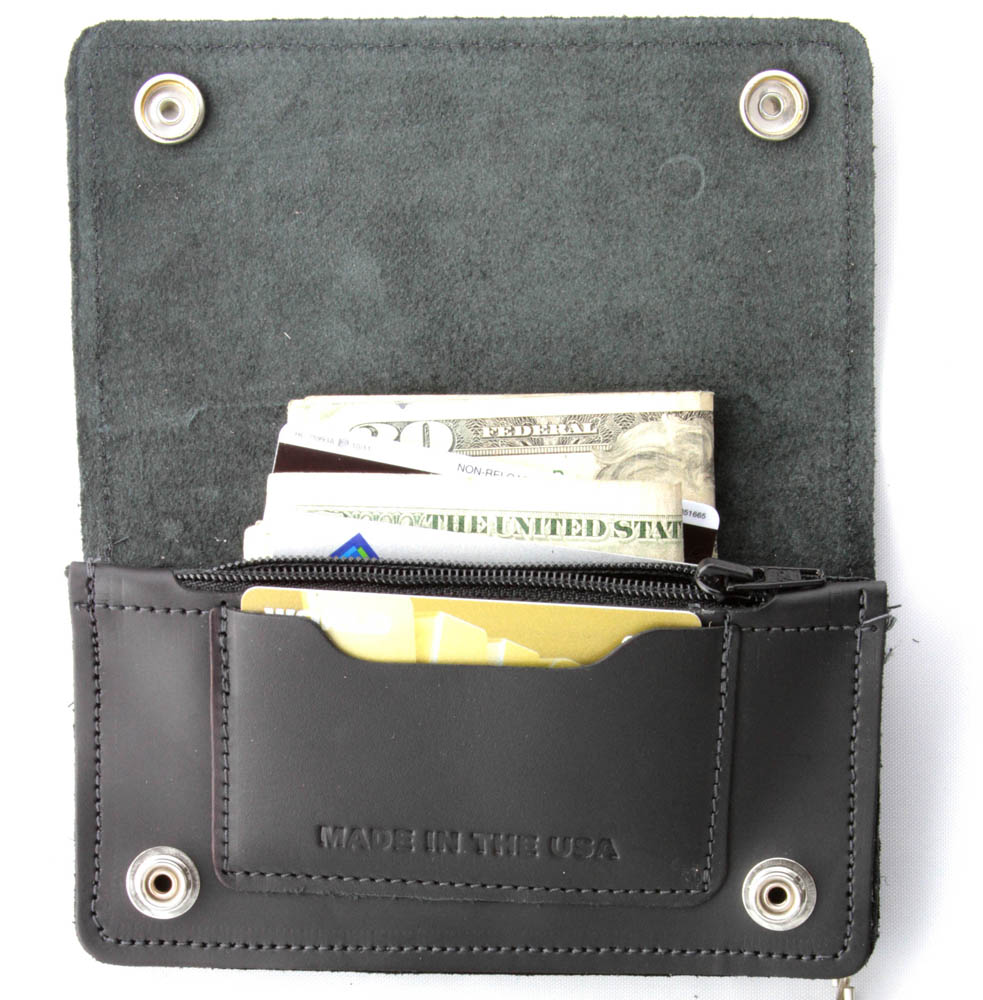 Magnum 44 Small Leather Wallet With Chain | Wallets - TheCheapPlace