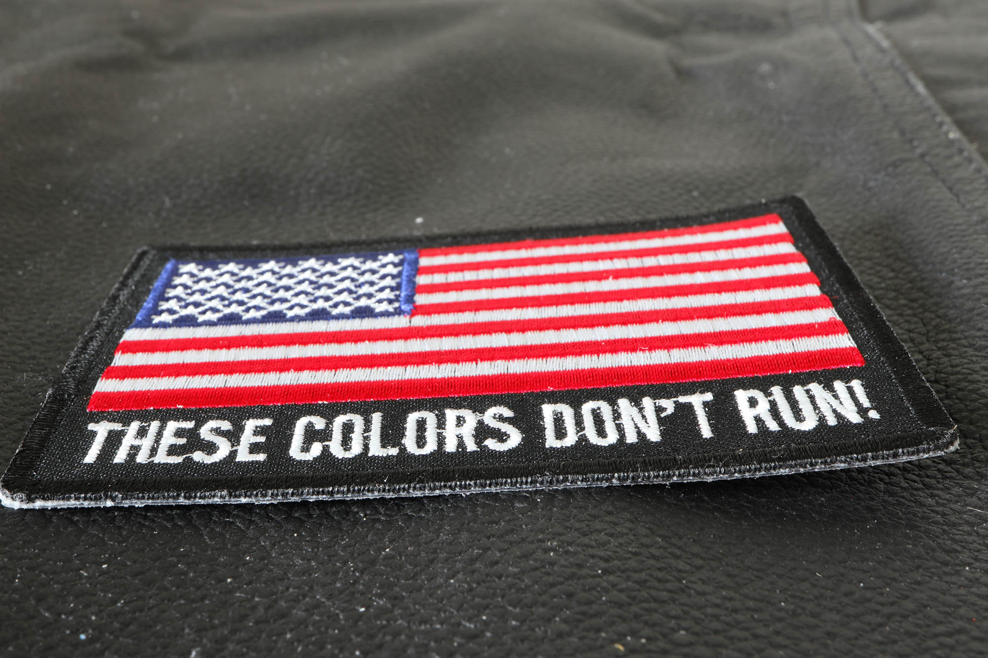 These Colors Don't Run US Flag Patch US Military Veteran Patches by