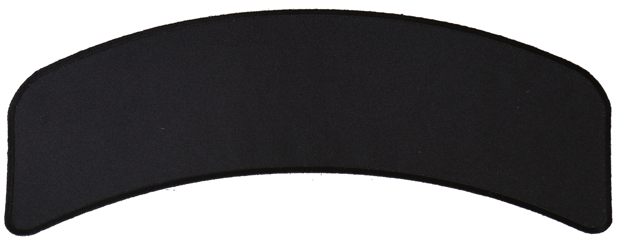 Black 11 Inch Arched Blank Patch Rocker, Large Rocker Patches by Ivamis