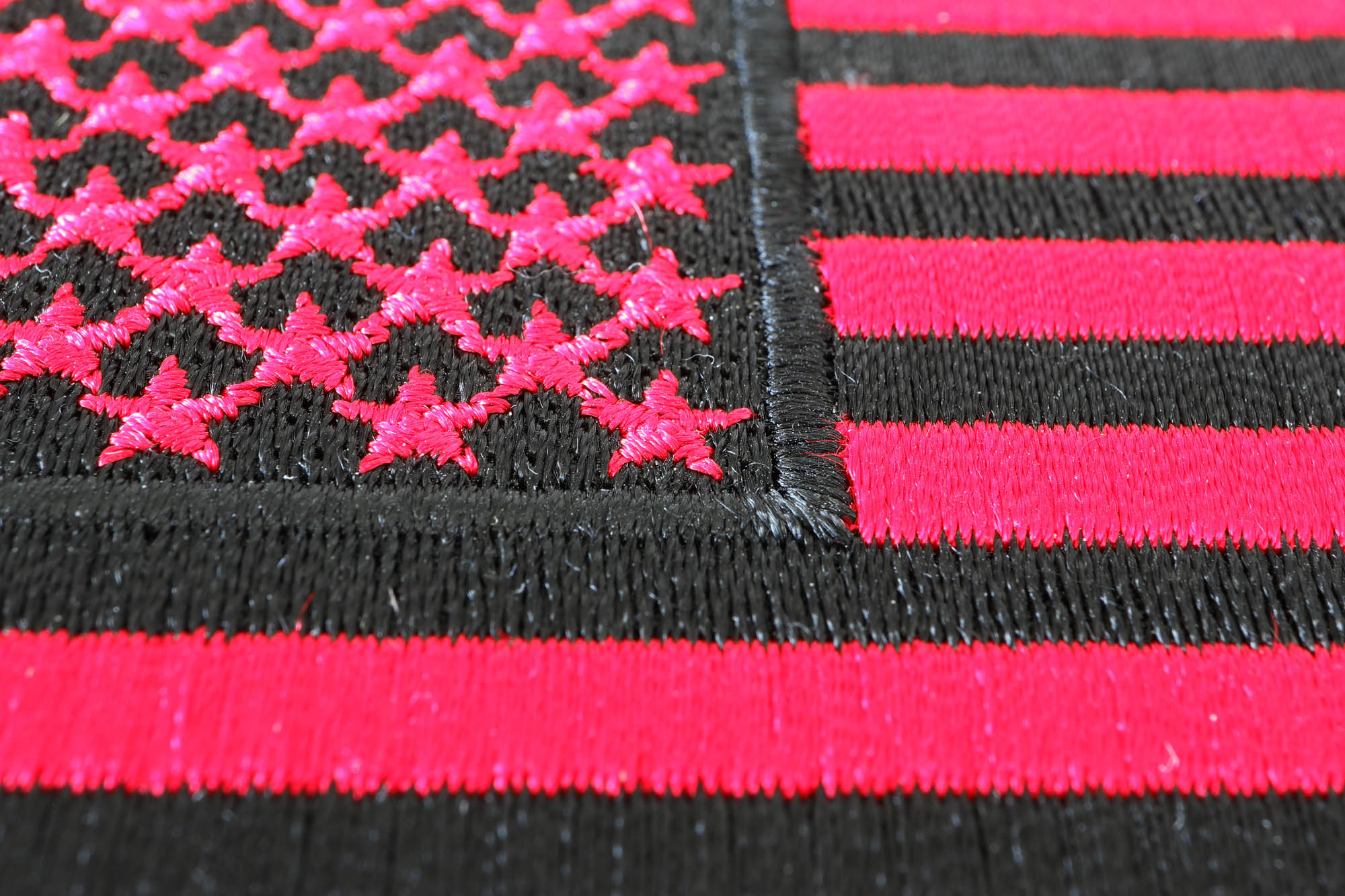 Black and Red American Flag Patch 4 Inch US Military Veteran Patches