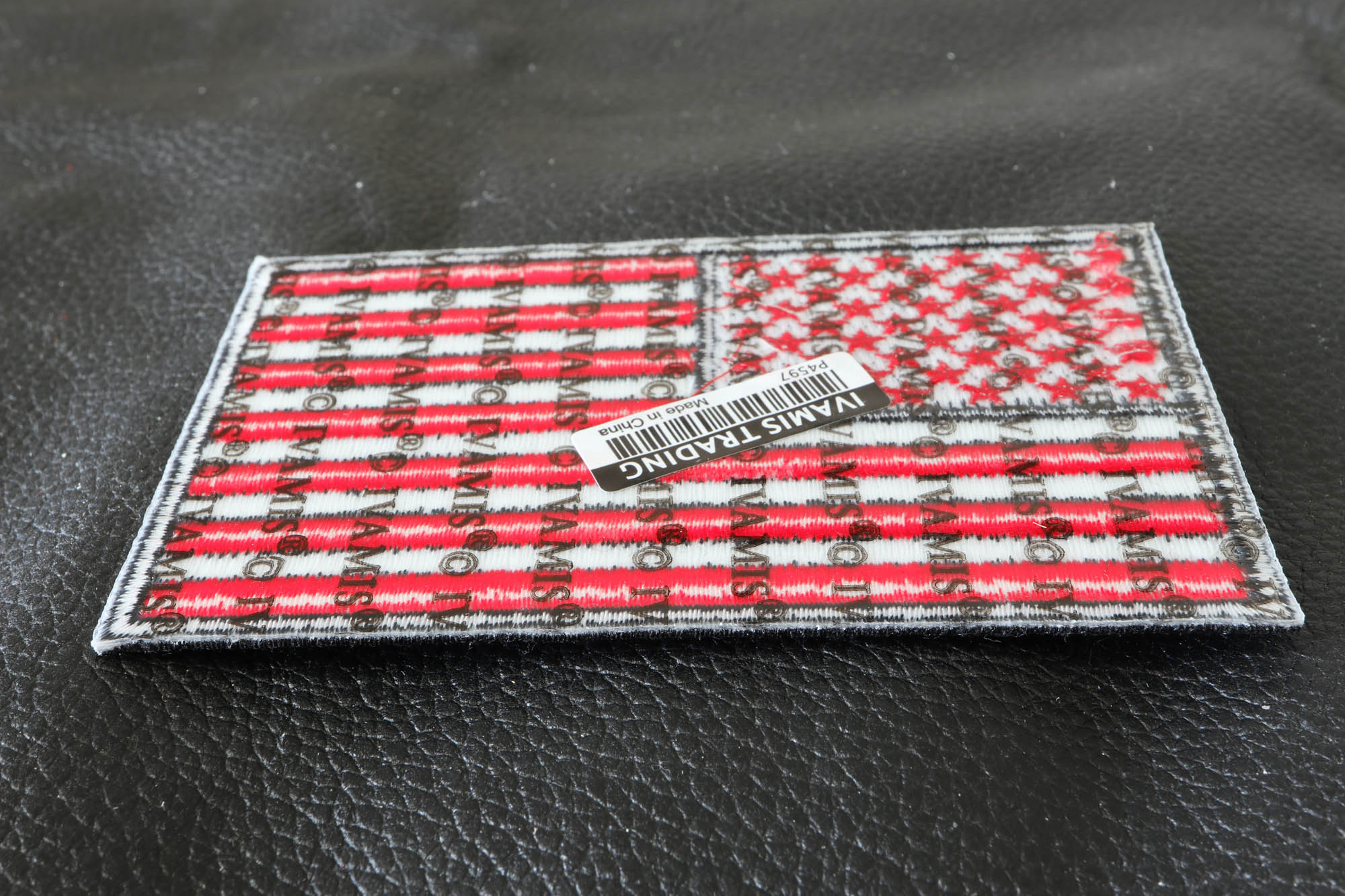 Black and Red American Flag Patch 4 Inch American Flag Patches