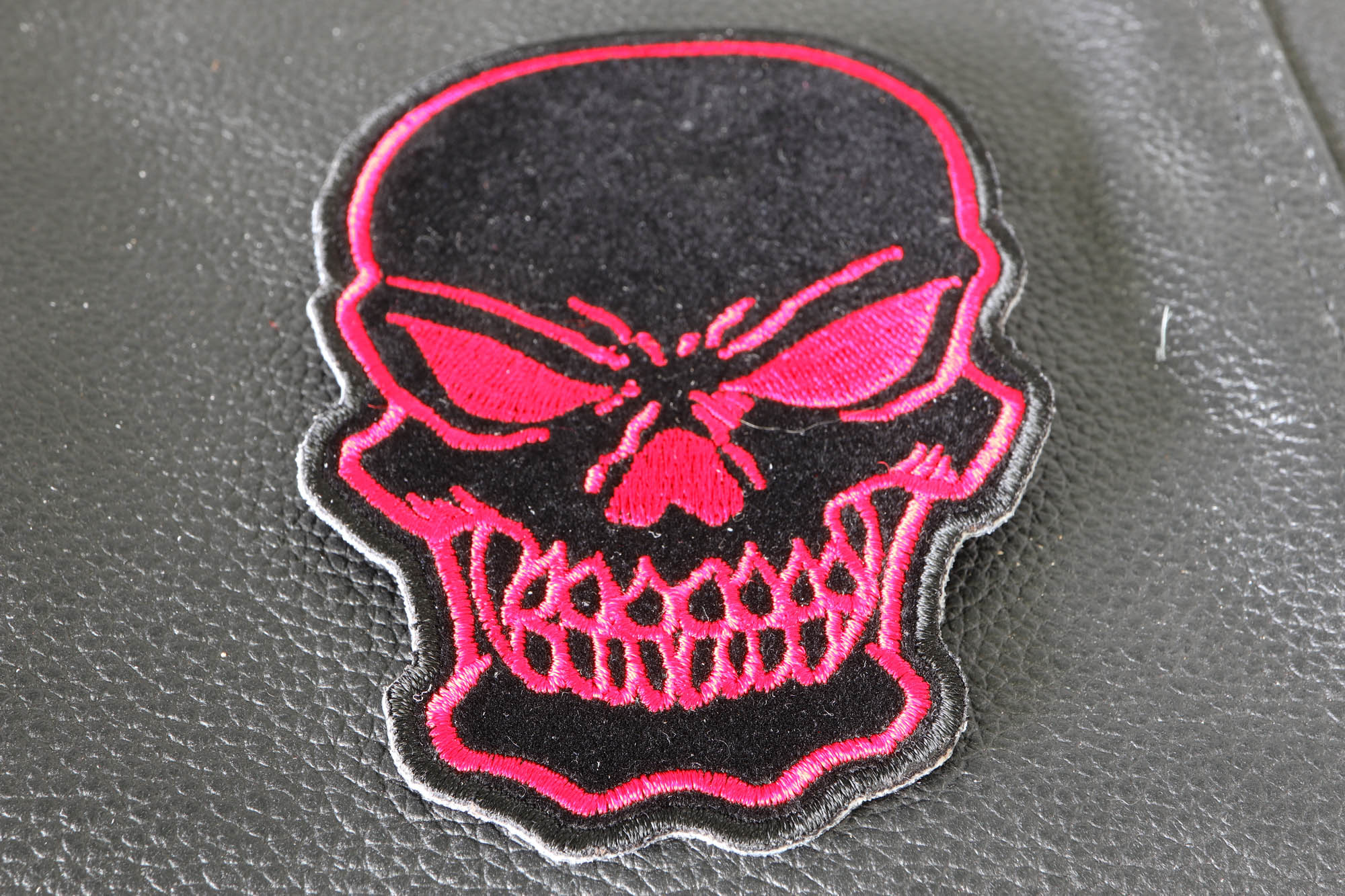 Red Skull Patch, Biker Skull Patches by Ivamis Patches