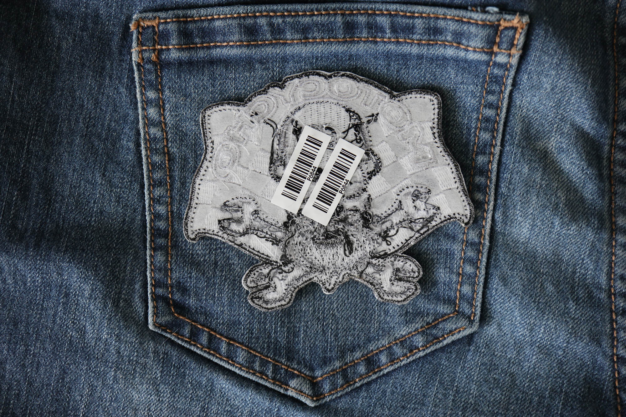 Motocycho Skull Small Embroidered Biker Patch - TheCheapPlace