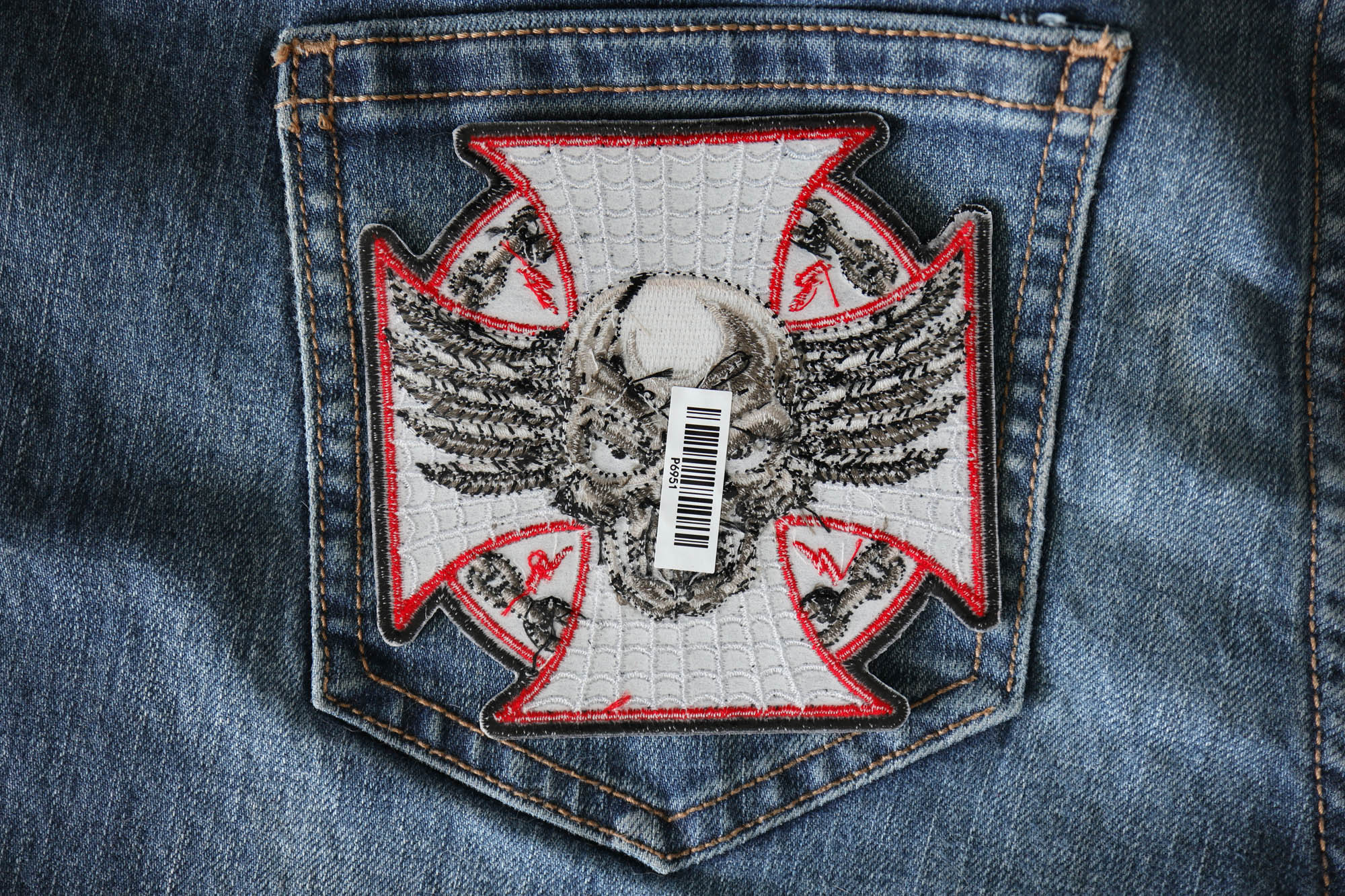 Maltese Skull Patch - TheCheapPlace
