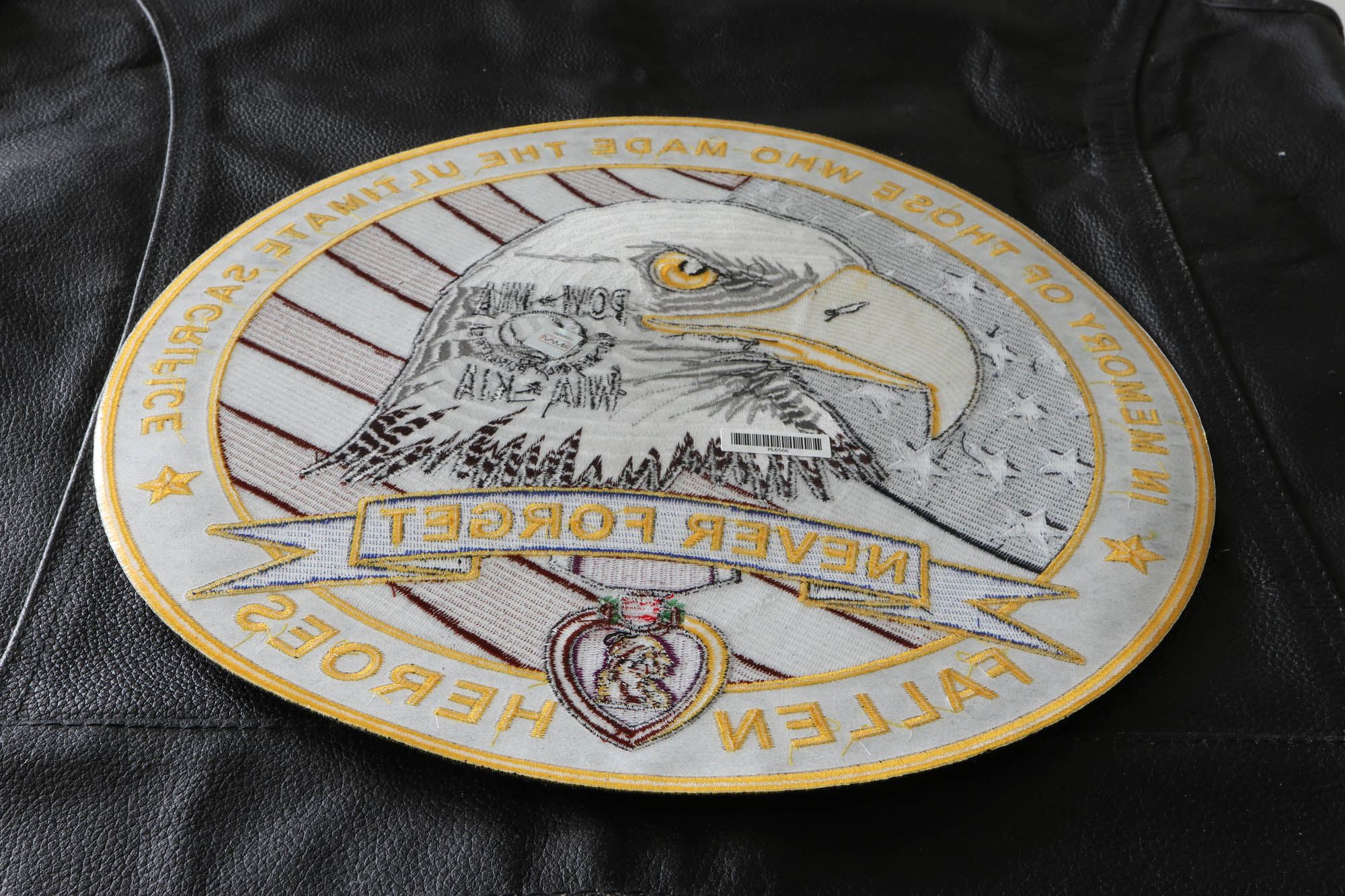 Fallen Heroes POW MIA WIA KIA Memorial Large Iron on Patch - TheCheapPlace