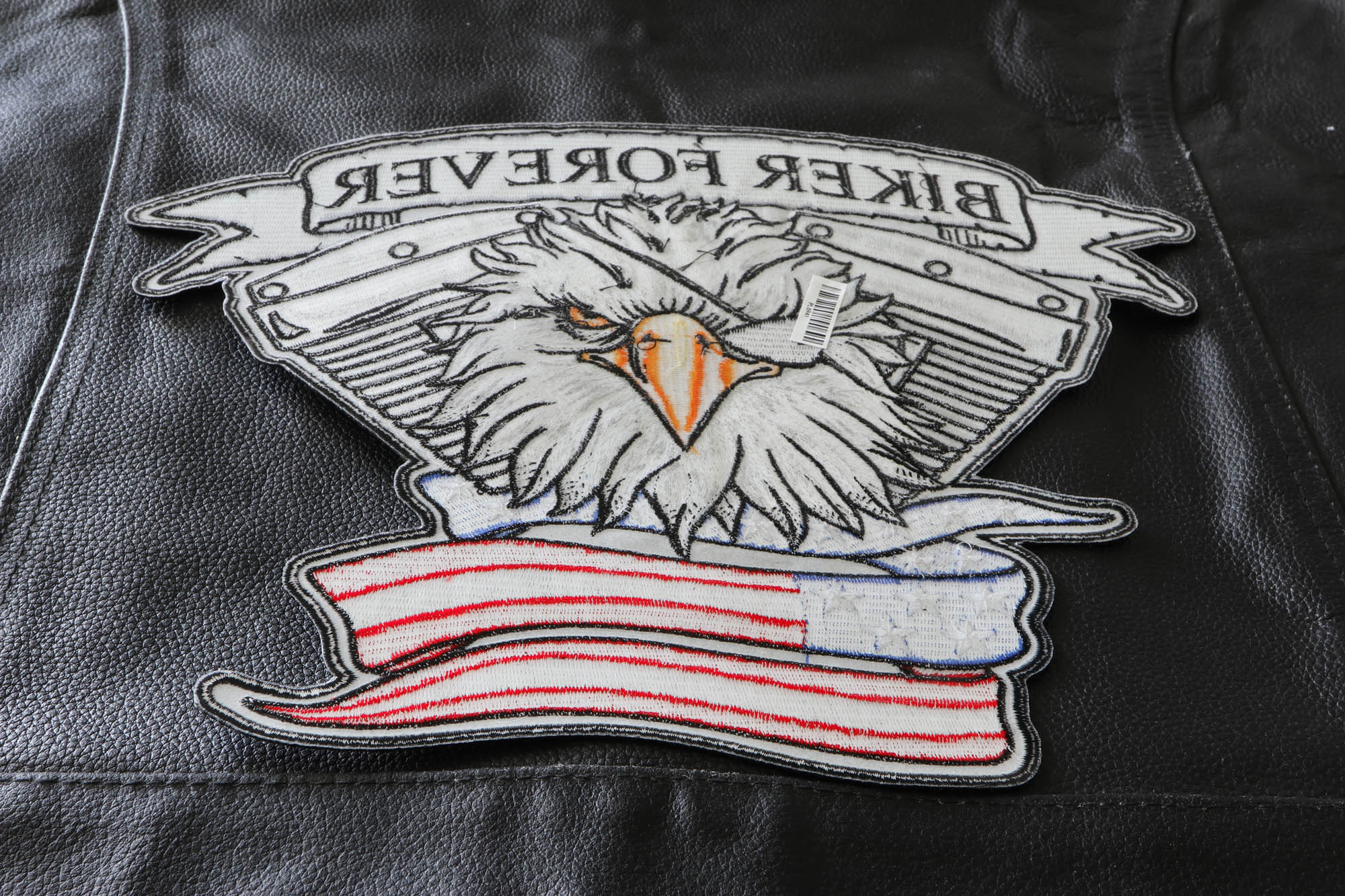 Biker Forever Eagle Large Back Patch - TheCheapPlace