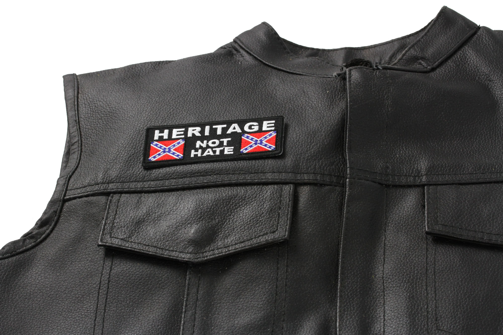 Heritage Not Hate Rebel Flag Patch Embroidered Patches by Ivamis Patches