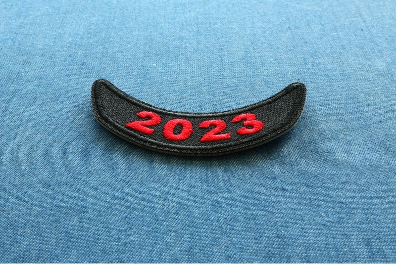 2023 Year Patch Lower Rocker Red