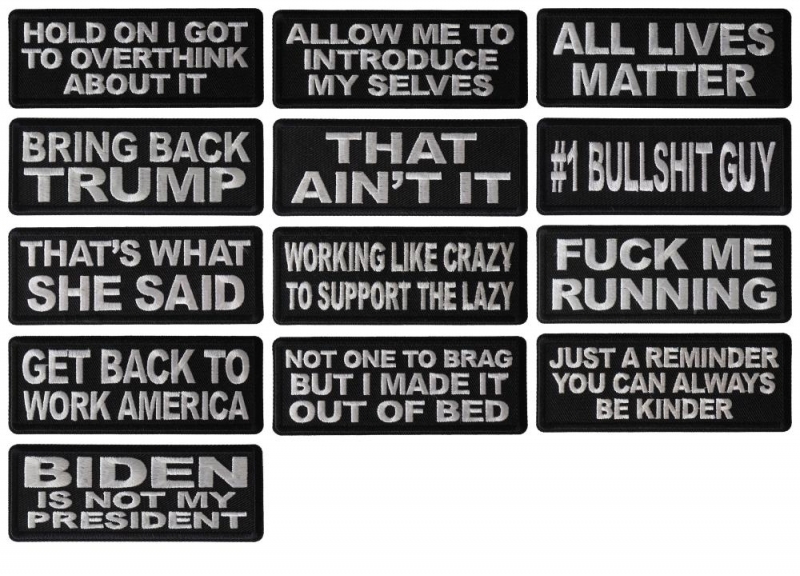 Received a bunch of new iron on patches today