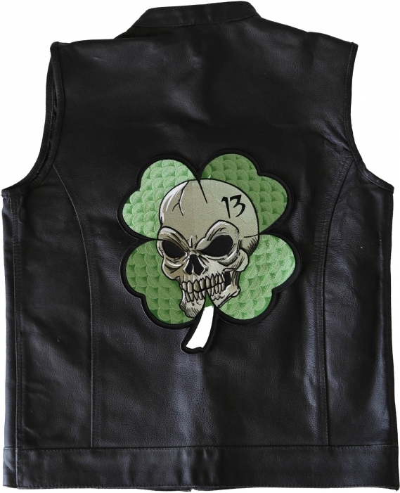Clover Skull Large Back Patch Clover Skull Large Back Patch