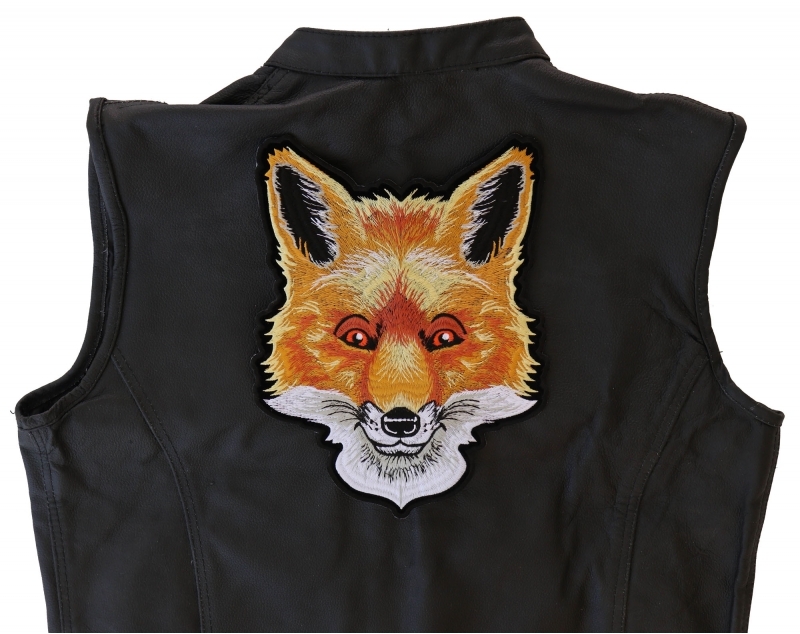 Brown Fox Large Embroidered Iron on Patch Brown Fox Large Embroidered Iron on Patch
