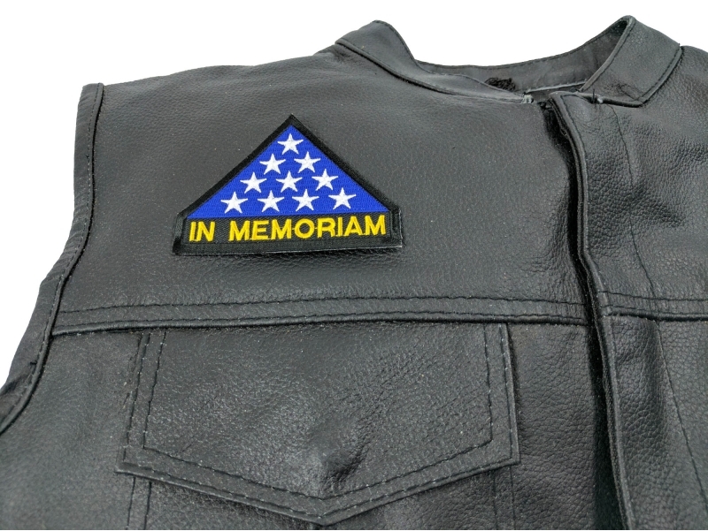 In Memoriam Folded Flag Patch In Memoriam Folded Flag Patch