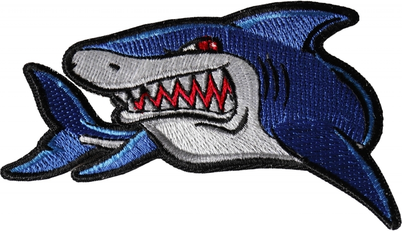 Iron-On Shark Patch Iron-On Shark Patch