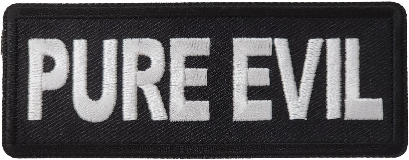 Pure Evil Iron-On Patch Pure Evil Iron-On Patch