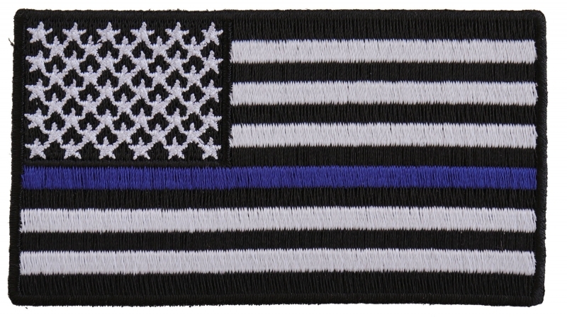 Subdued US Flag with Blue Stripe Patch Subdued US Flag with Blue Stripe Patch