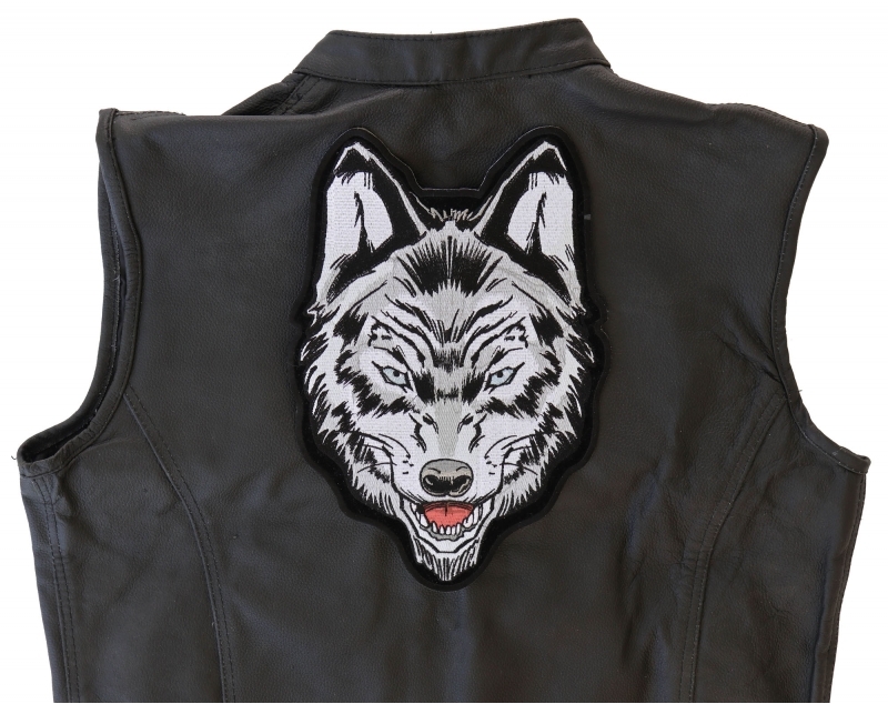 Gray Wolf Embroidered Iron-On Patch Gray Wolf Embroidered Iron-On Patch