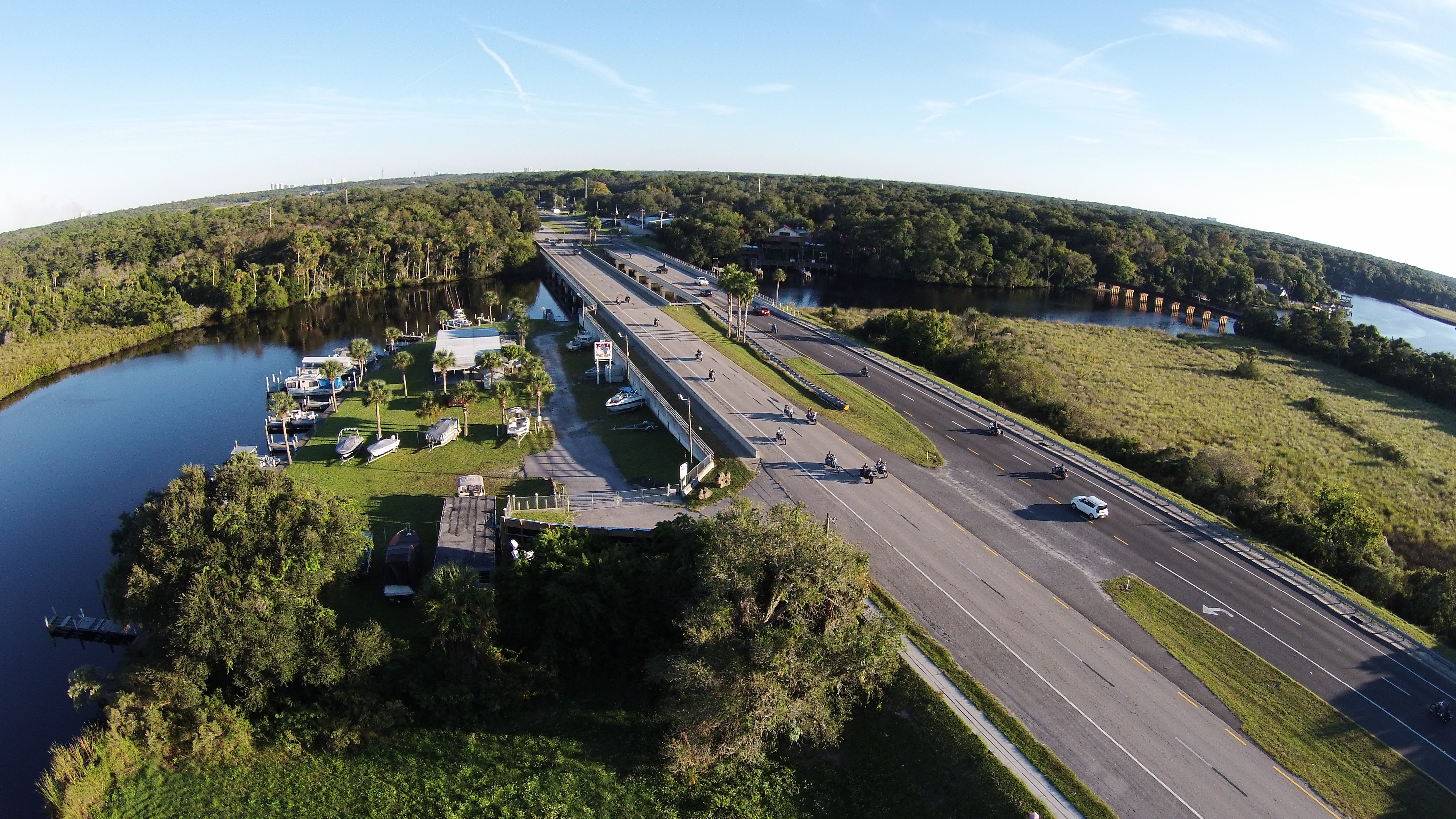 Riding on US1 from Ormond to Destination Daytona